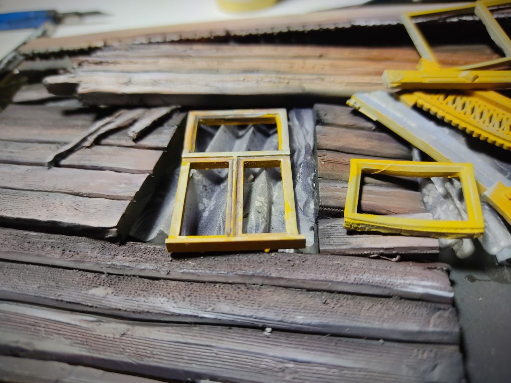 Working on a house